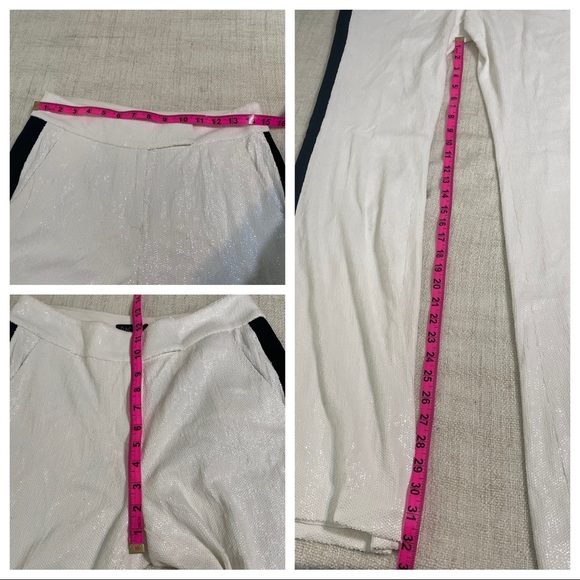 Rachel Zoe White Sequin Blazer and Pant Set - Picture 16 of 16